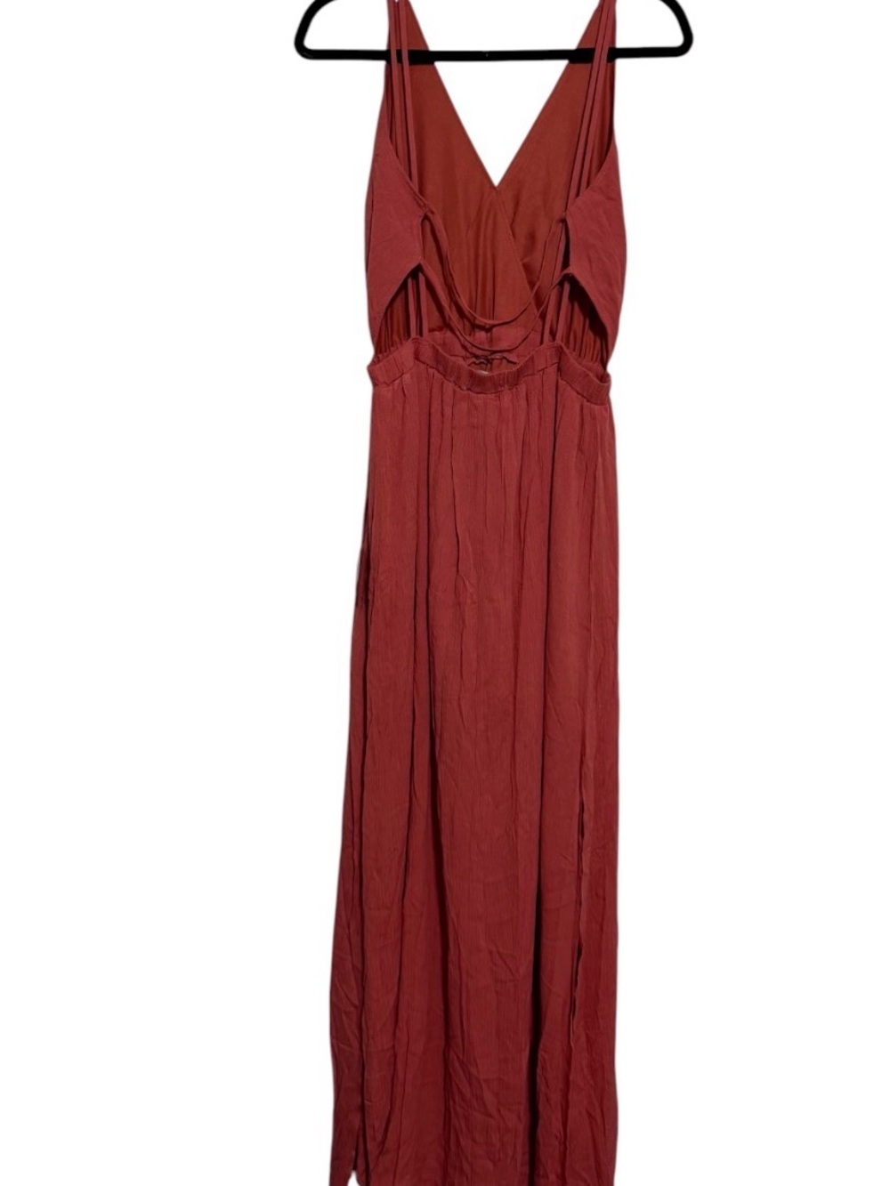 Lulus Rust Strappy Open Back Maxi Dress Size M NWT - Picture 3 of 7